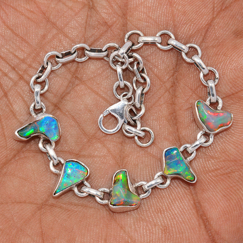 8.1" Ethiopian Opal Polish Rough Bracelets - EPRB65