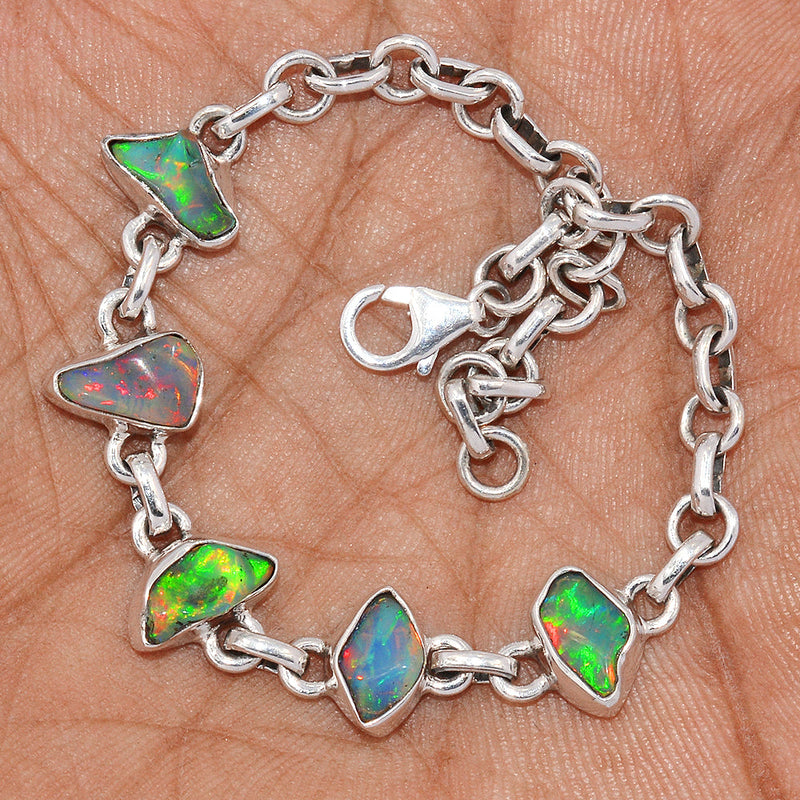 8.1" Ethiopian Opal Polish Rough Bracelets - EPRB66