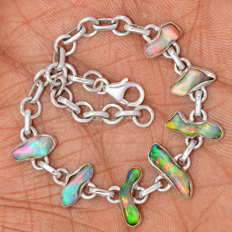 8.1" Ethiopian Opal Polish Rough Bracelets - EPRB69