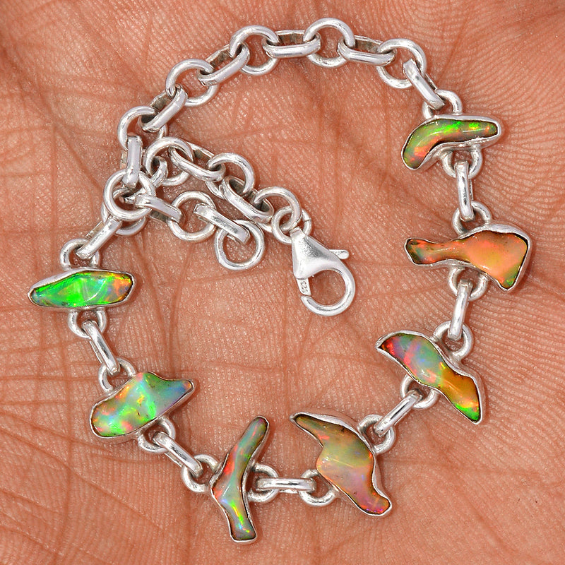 8.1" Ethiopian Opal Polish Rough Bracelets - EPRB74