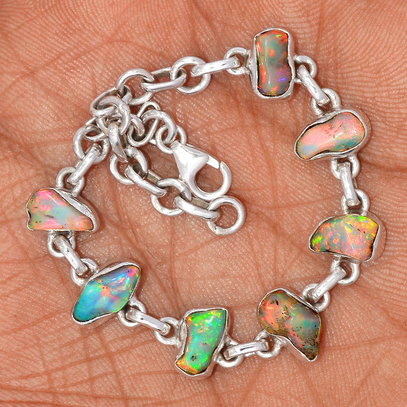 7.5" Ethiopian Opal Polish Rough Bracelets - EPRB75