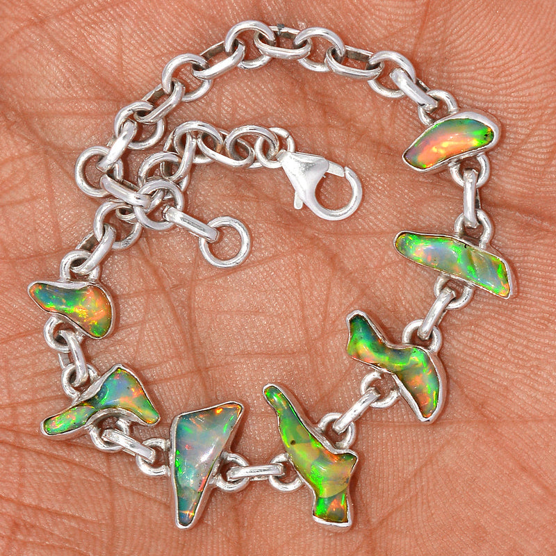 8.1" Ethiopian Opal Polish Rough Bracelets - EPRB77