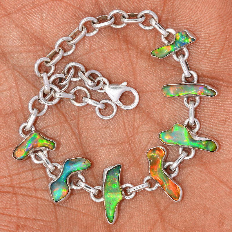 8" Ethiopian Opal Polish Rough Bracelets - EPRB80