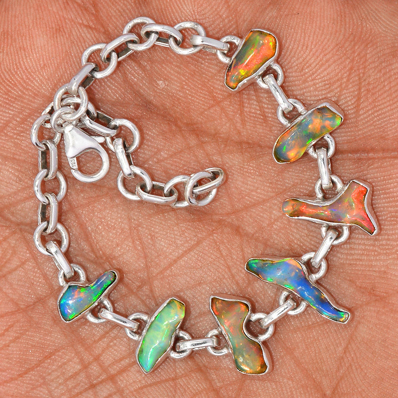 8" Ethiopian Opal Polish Rough Bracelets - EPRB88