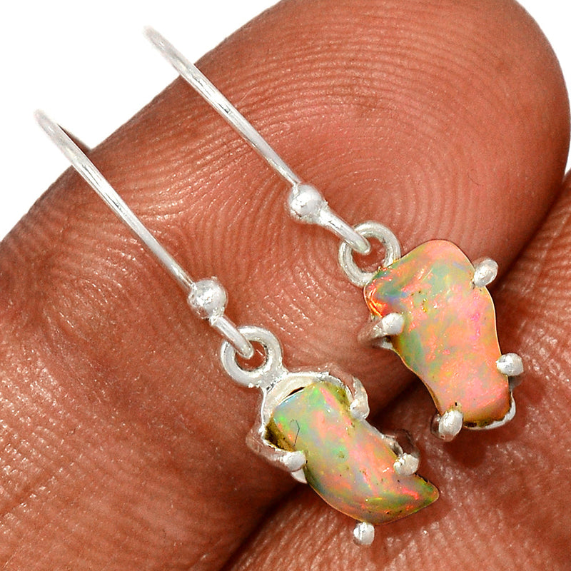 1" Claw - Ethiopian Opal Polish Rough Earrings - EPRE102