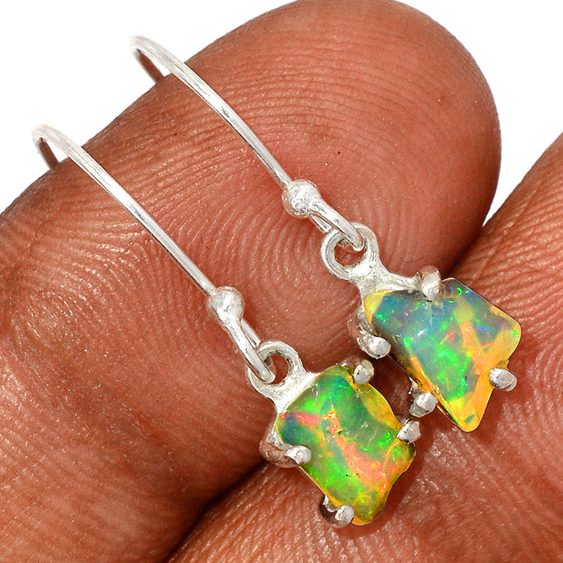 1" Claw - Ethiopian Opal Polish Rough Earrings - EPRE108