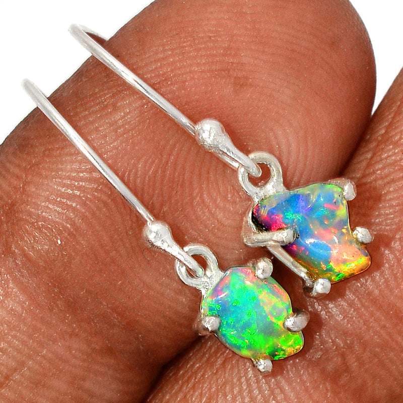 1" Claw - Ethiopian Opal Polish Rough Earrings - EPRE112