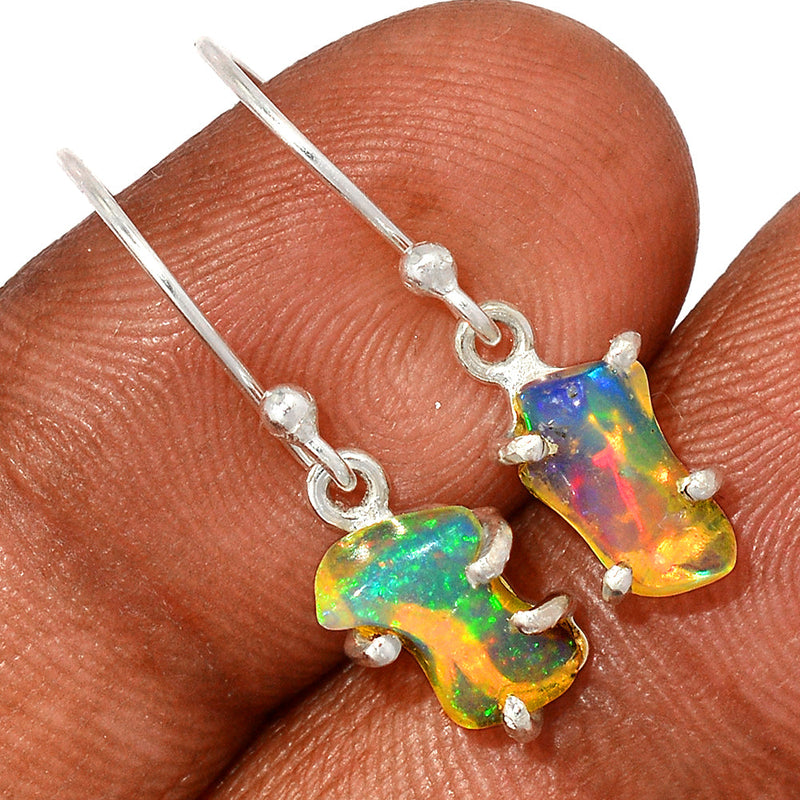 1" Claw - Ethiopian Opal Polish Rough Earrings - EPRE92