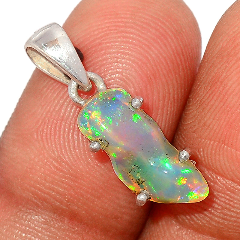 1" Claw - Ethiopian Opal Polish Rough Pendants - EPRP624