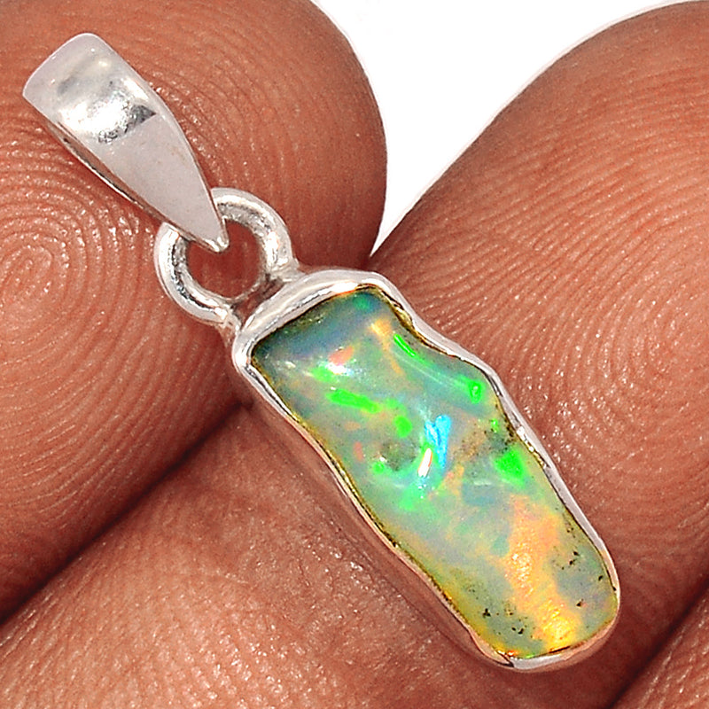 1.1" Ethiopian Opal Polish Rough Pendants - EPRP879