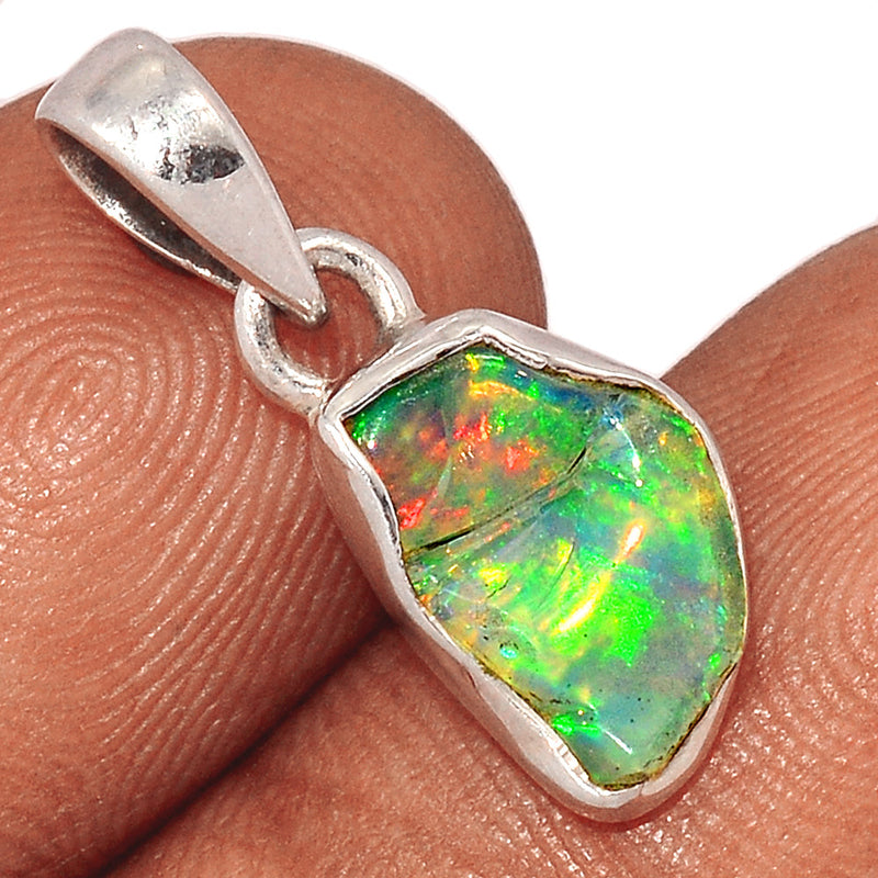 1" Ethiopian Opal Polish Rough Pendants - EPRP892