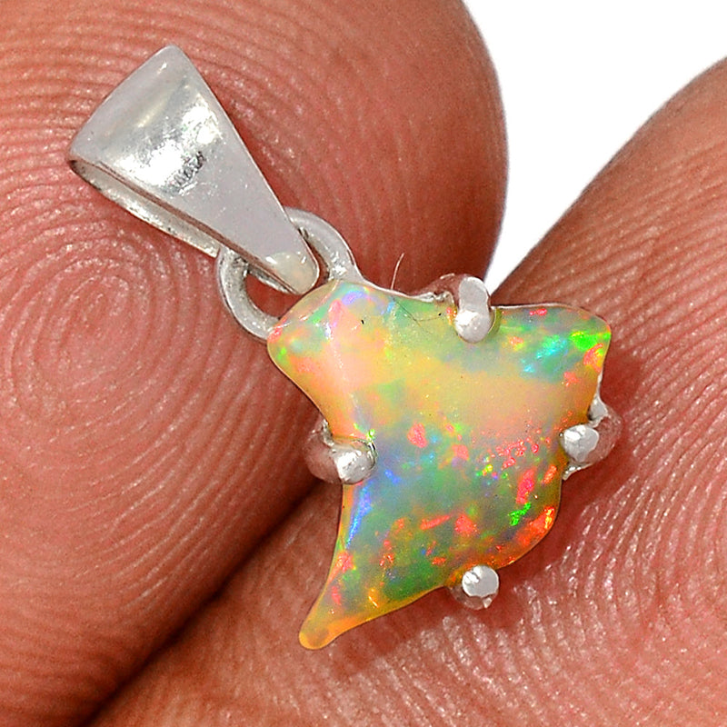 0.7" Claw - Ethiopian Opal Polish Rough Pendants - EPRP941