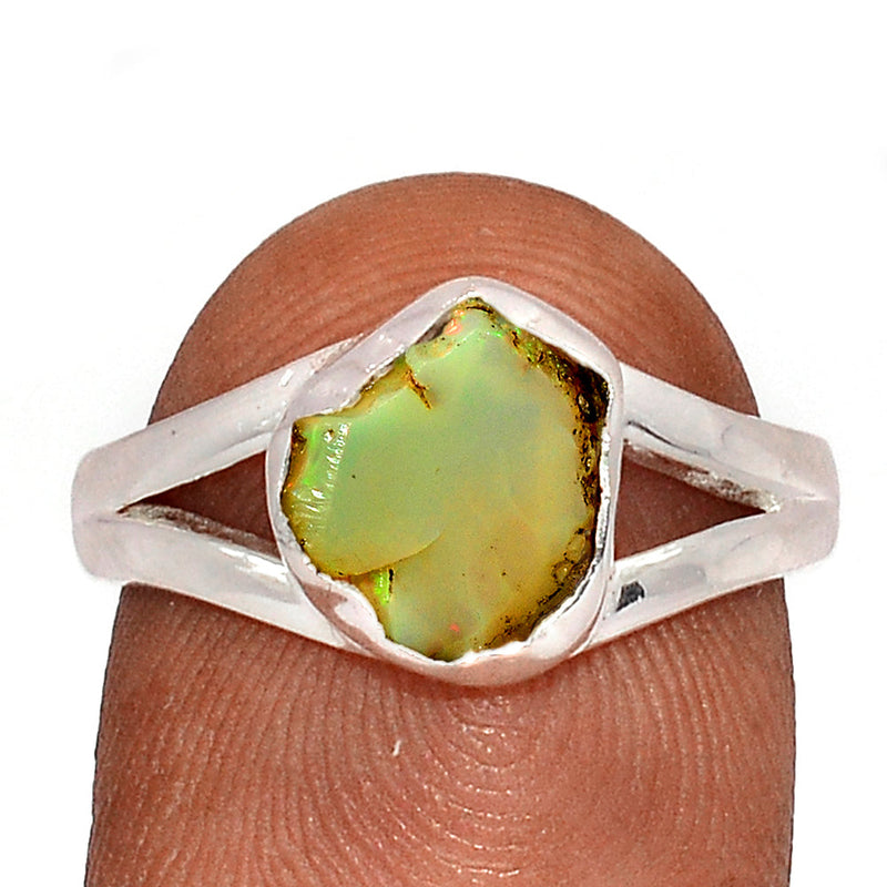 Ethiopian Opal Polish Rough Ring - EPRR1050