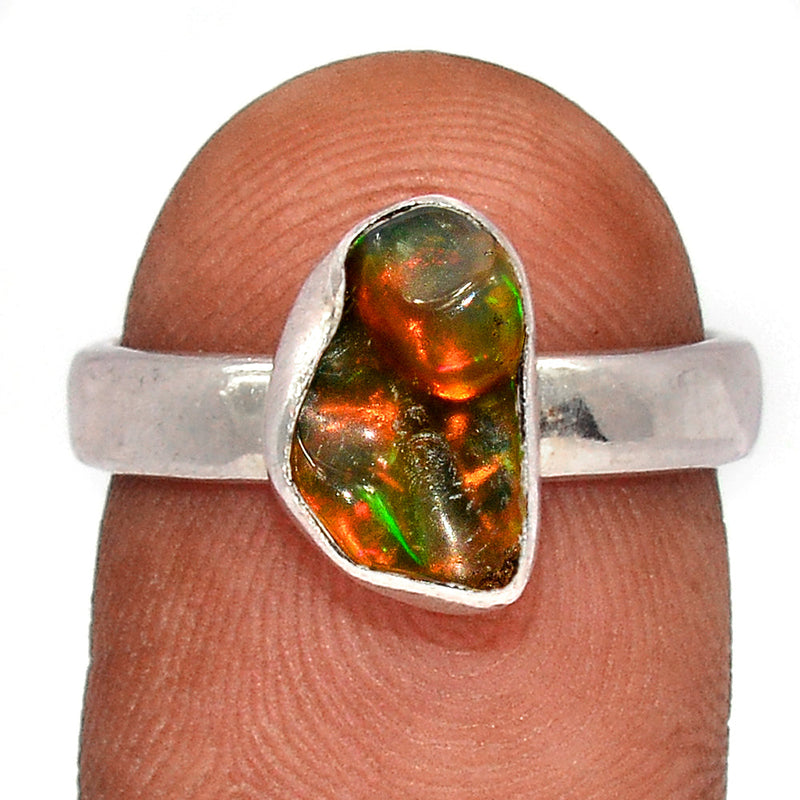 Ethiopian Opal Polish Rough Ring - EPRR1055