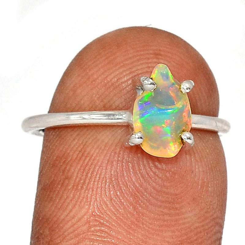 Claw - Ethiopian Opal Polish Rough Ring - EPRR1076