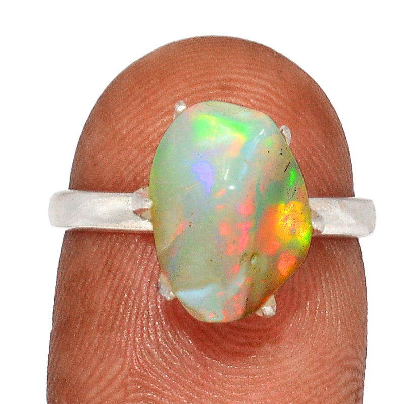 Claw - Ethiopian Opal Polish Rough Ring - EPRR1077