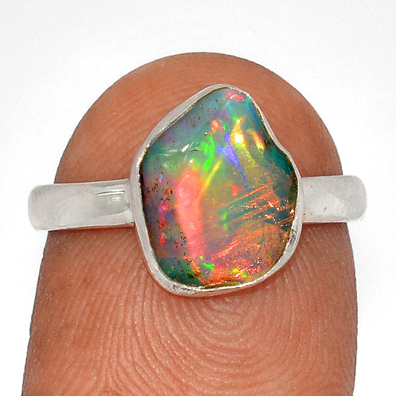 Ethiopian Opal Polish Rough Ring - EPRR1090