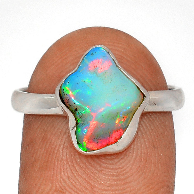 Ethiopian Opal Polish Rough Ring - EPRR1093