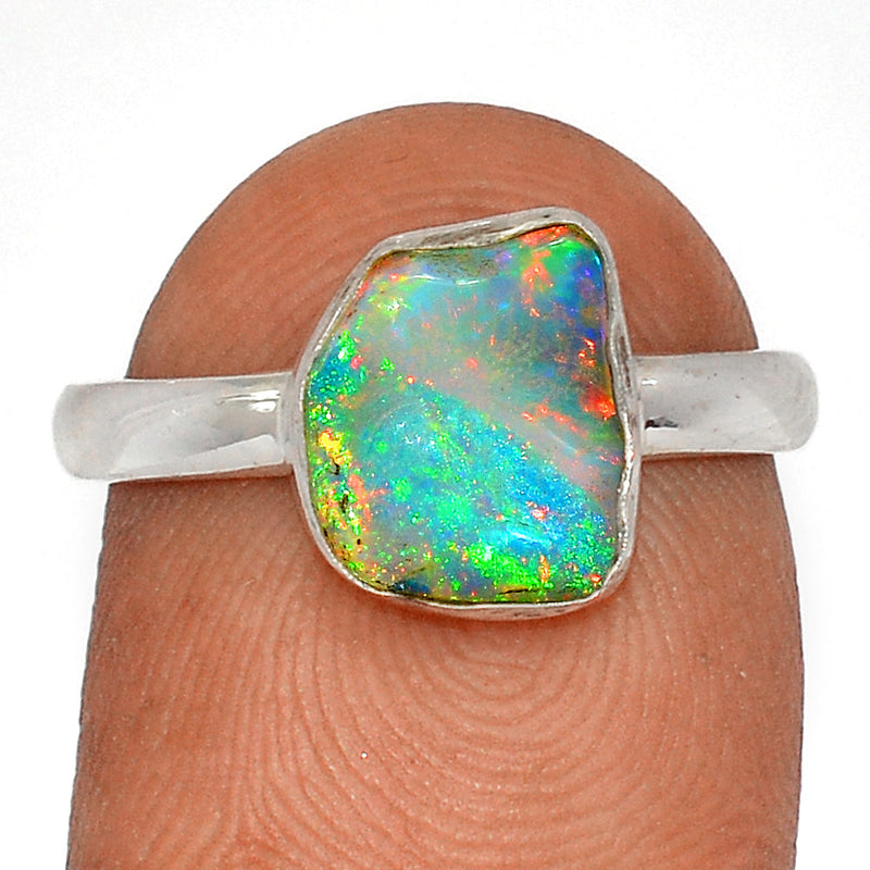 Ethiopian Opal Polish Rough Ring - EPRR1097