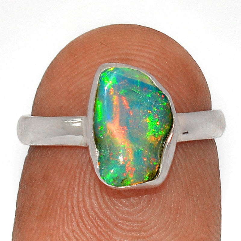 Ethiopian Opal Polish Rough Ring - EPRR1110