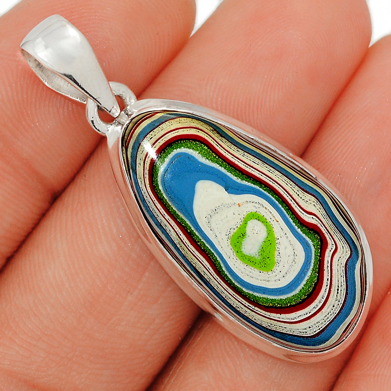 1.7" Fordite Detroit Agate Pendants - FDAP101