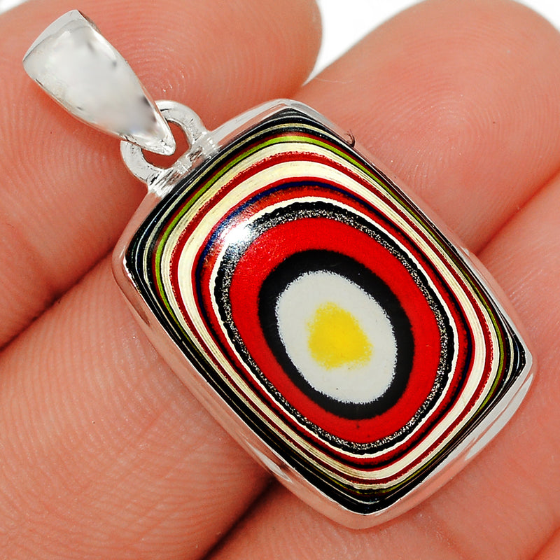 1.5" Fordite Detroit Agate Pendants - FDAP102