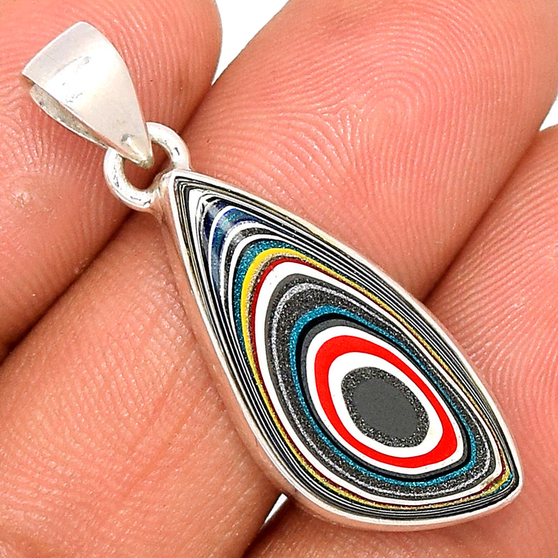 1.3" Fordite Detroit Agate Pendants - FDAP321