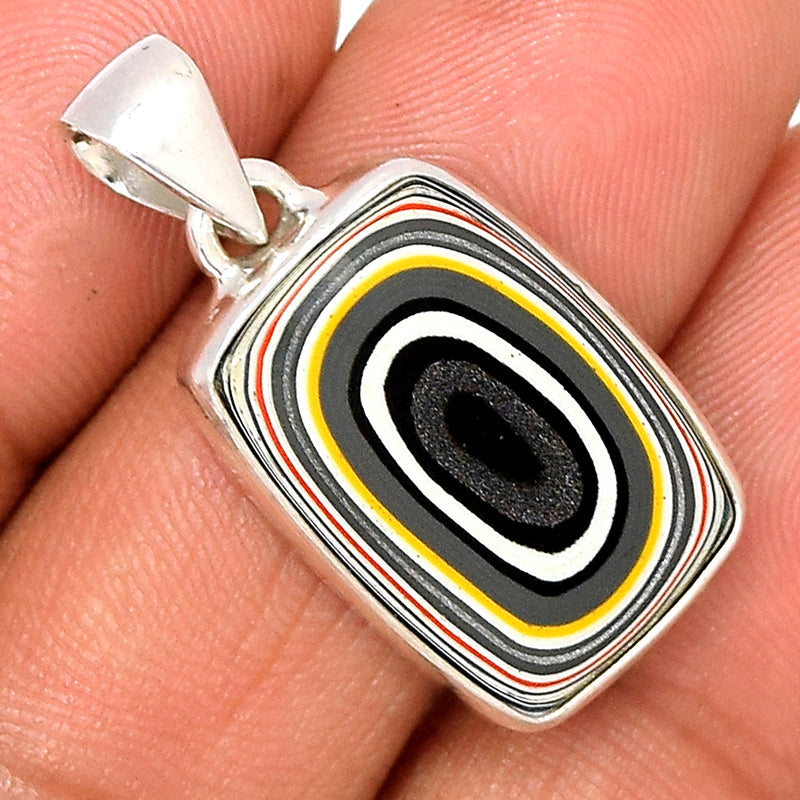 1.1" Fordite Detroit Agate Pendants - FDAP331