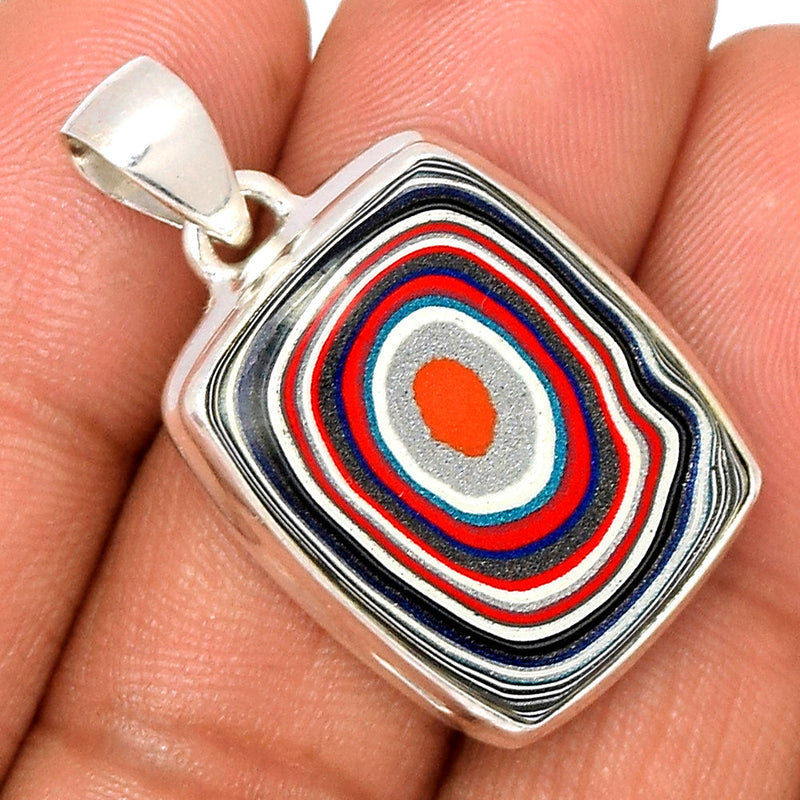 1.2" Fordite Detroit Agate Pendants - FDAP341