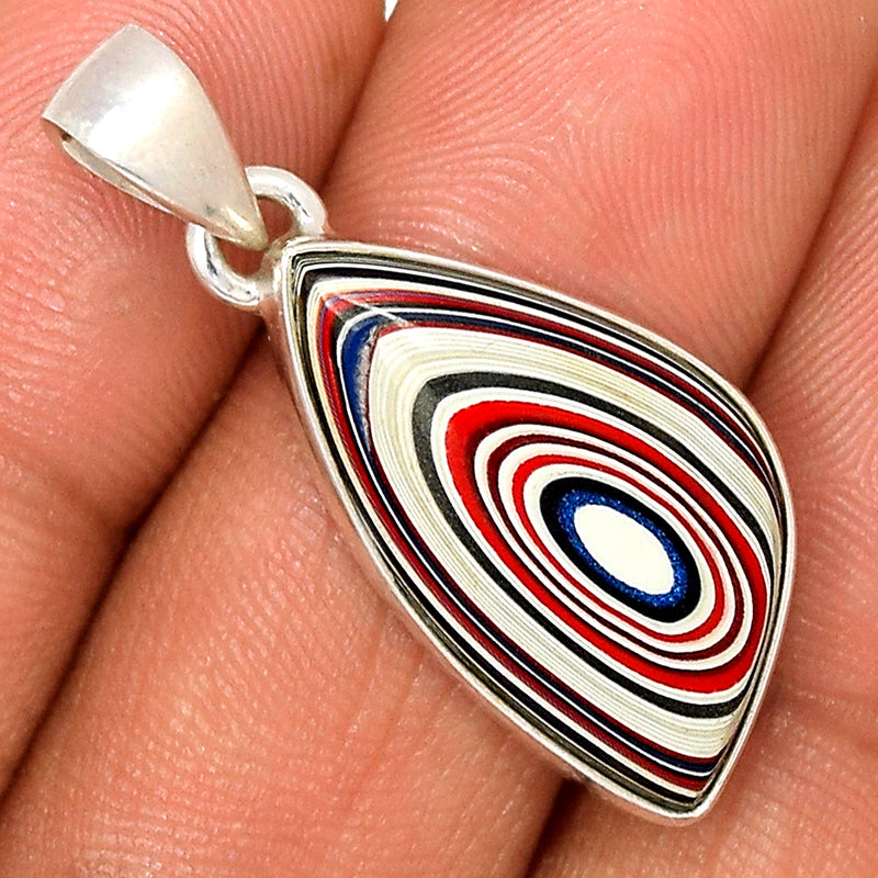 1.2" Fordite Detroit Agate Pendants - FDAP346