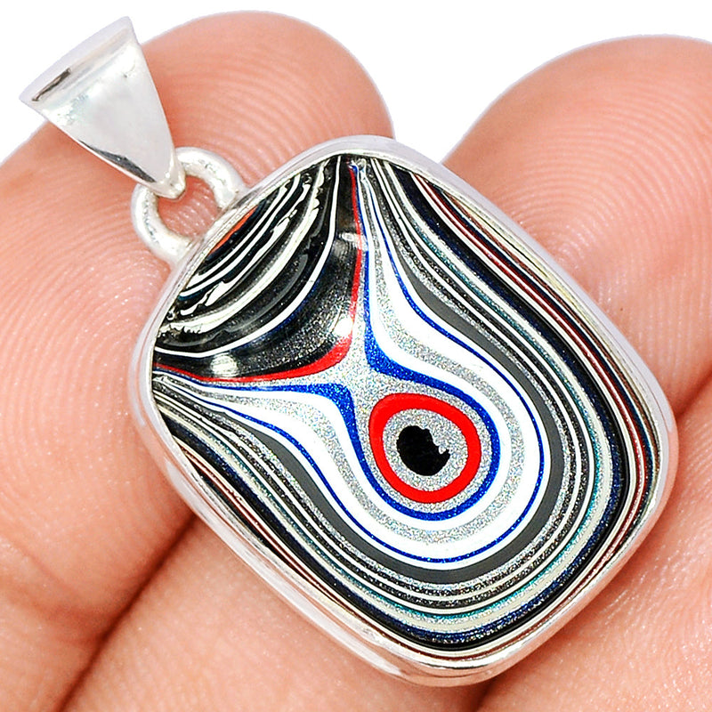 1.2" Fordite Detroite Agate Pendants - FDAP460