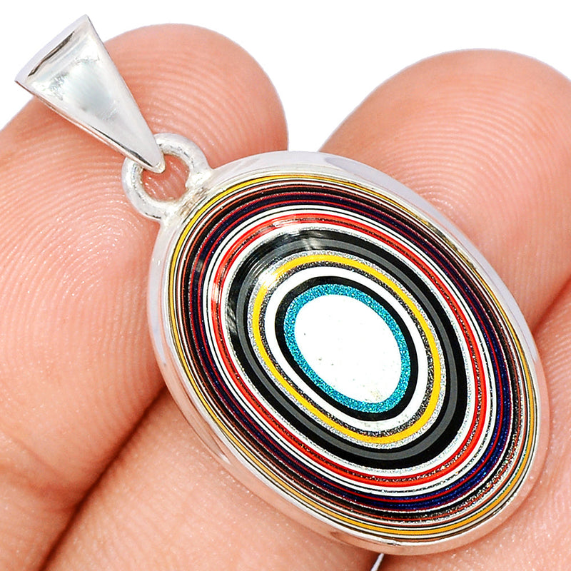 1.5" Fordite Detroite Agate Pendants - FDAP461