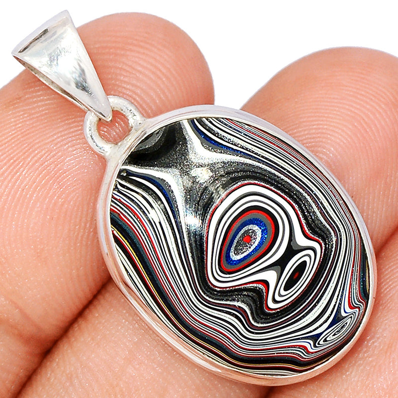 1.3" Fordite Detroite Agate Pendants - FDAP463