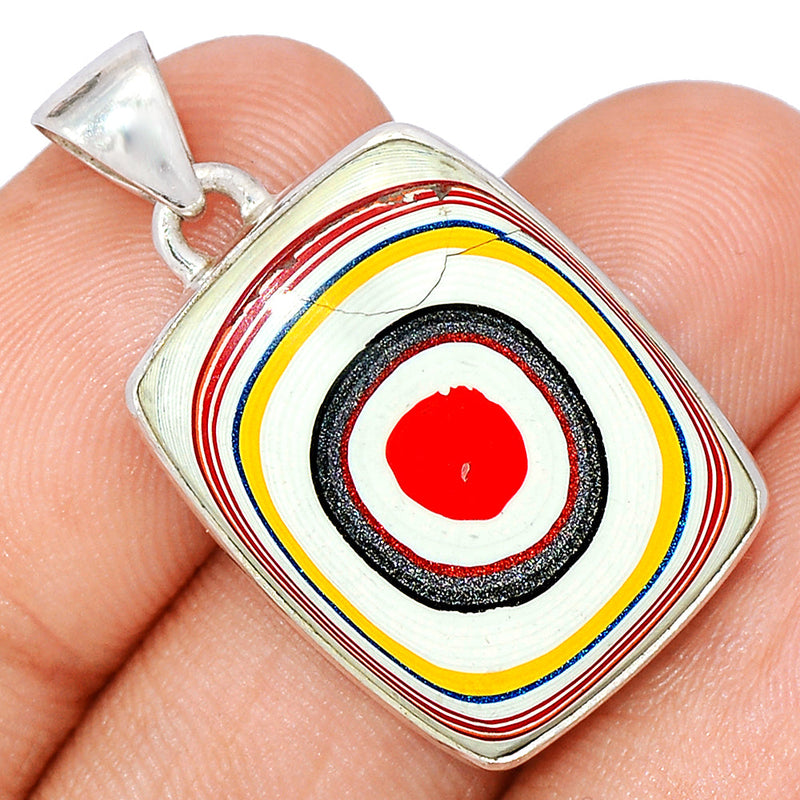 1.3" Fordite Detroite Agate Pendants - FDAP466