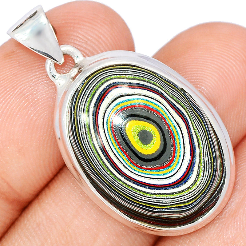 1.3" Fordite Detroite Agate Pendants - FDAP467