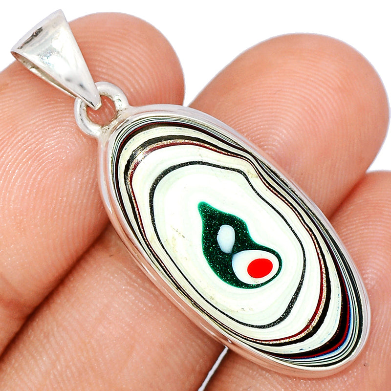 1.6" Fordite Detroite Agate Pendants - FDAP470