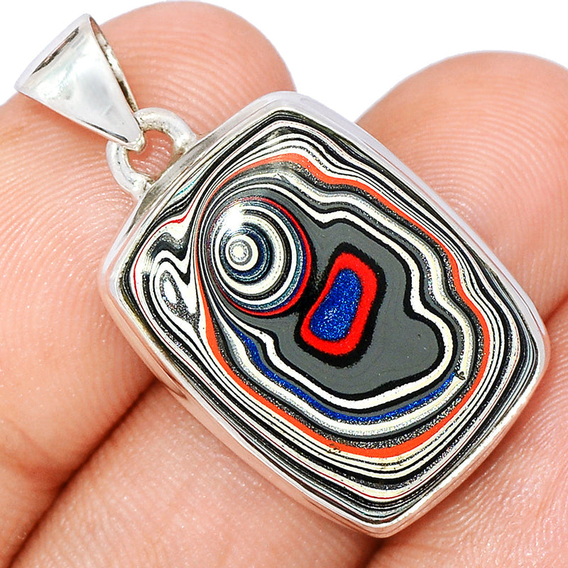 1.3" Fordite Detroite Agate Pendants - FDAP474