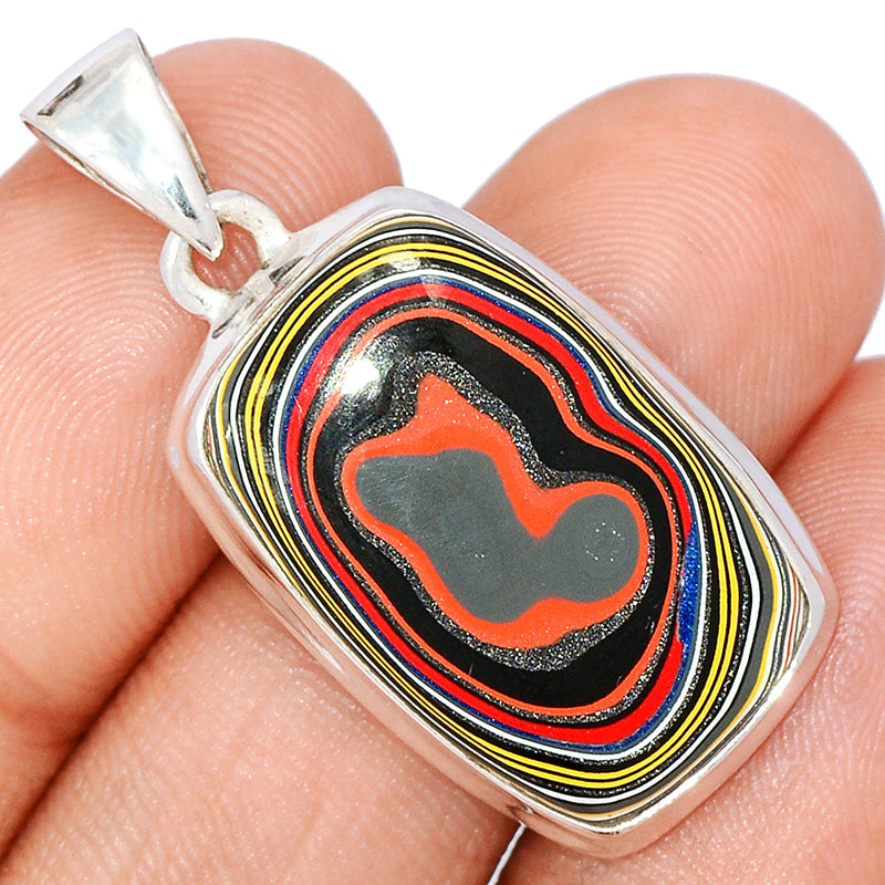 1.5" Fordite Detroite Agate Pendants - FDAP476