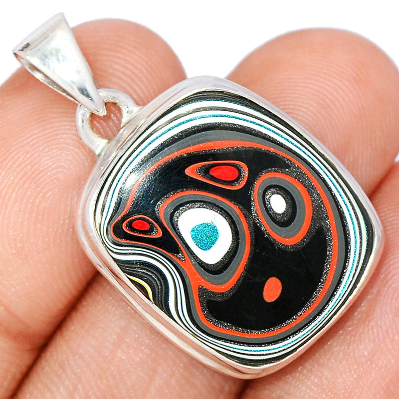 1.3" Fordite Detroite Agate Pendants - FDAP477