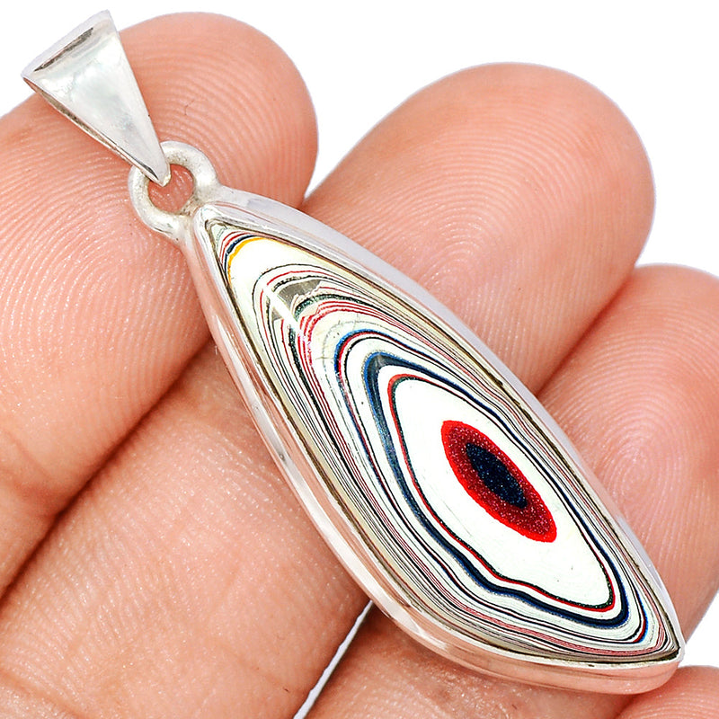 1.8" Fordite Detroite Agate Pendants - FDAP481