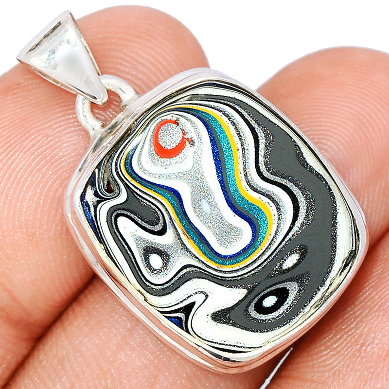 1.2" Fordite Detroite Agate Pendants - FDAP483