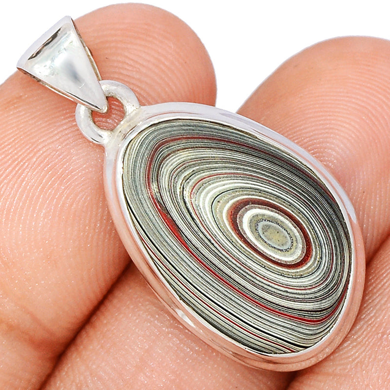 1.2" Fordite Detroite Agate Pendants - FDAP485