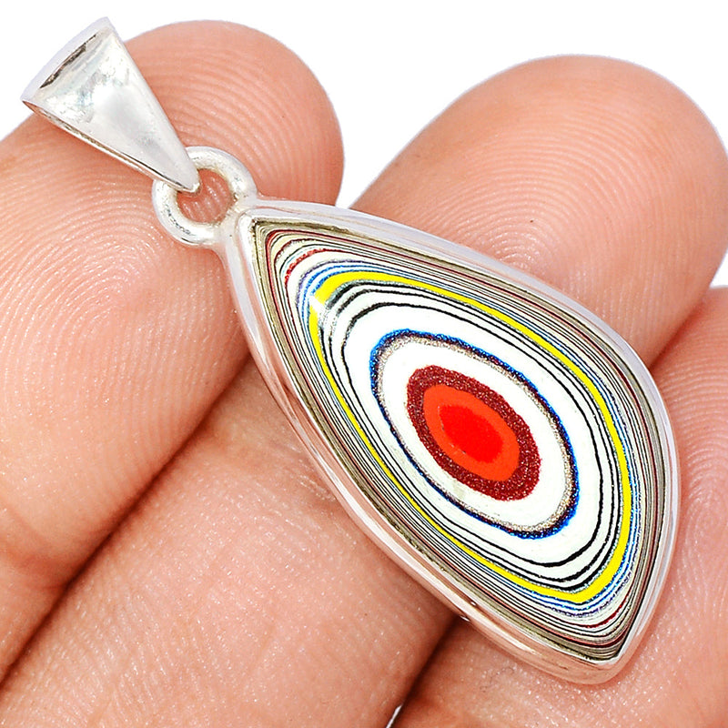 1.5" Fordite Detroite Agate Pendants - FDAP486