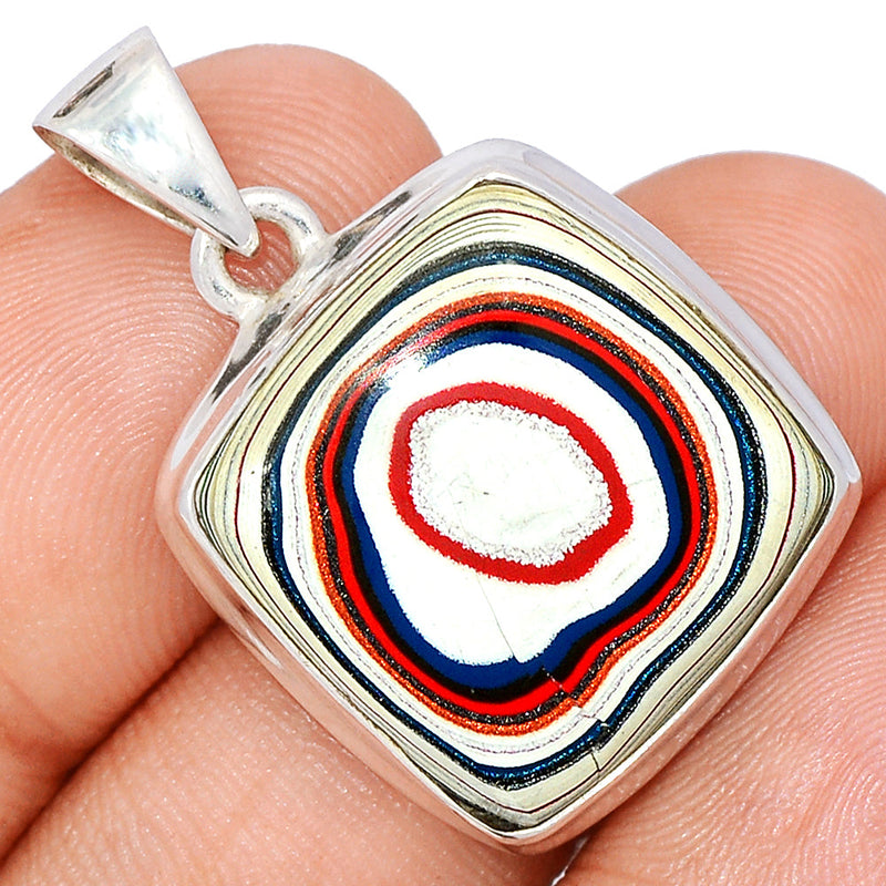 1.2" Fordite Detroite Agate Pendants - FDAP487