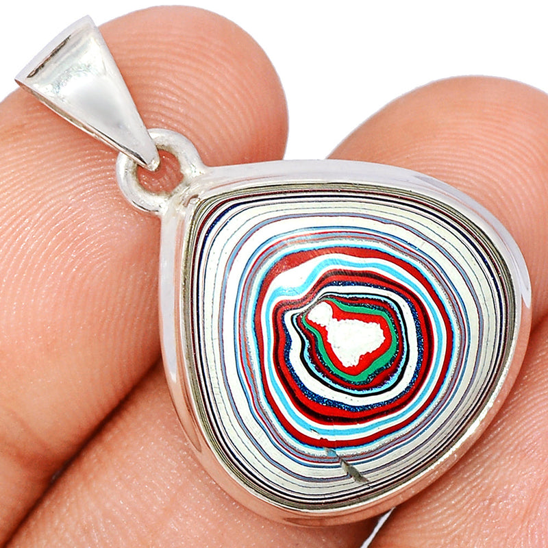 1.3" Fordite Detroite Agate Pendants - FDAP488