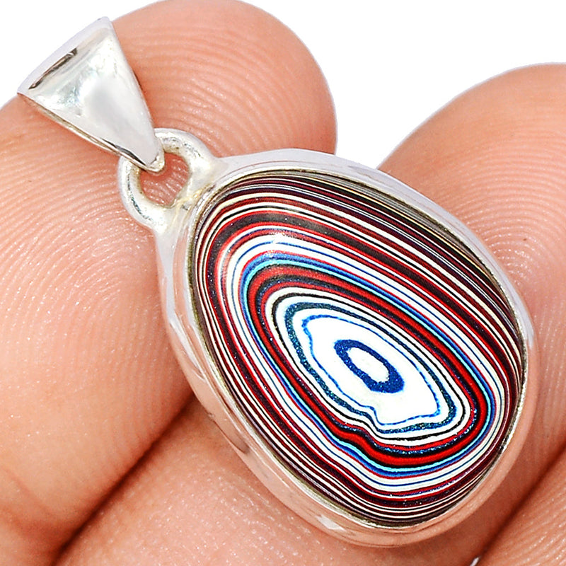 1.2" Fordite Detroite Agate Pendants - FDAP489