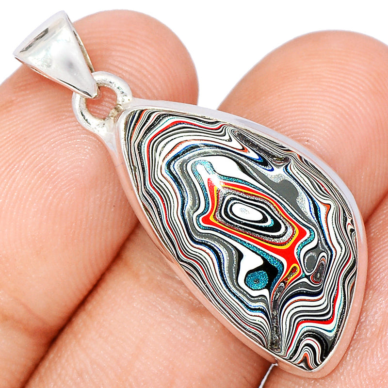 1.5" Fordite Detroite Agate Pendants - FDAP492