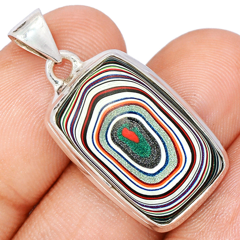 1.3" Fordite Detroite Agate Pendants - FDAP493