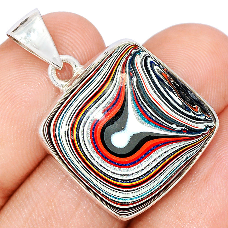 1.2" Fordite Detroite Agate Pendants - FDAP498