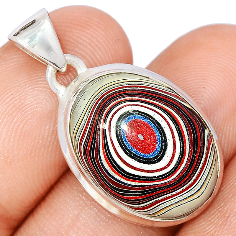 1.2" Fordite Detroite Agate Pendants - FDAP501